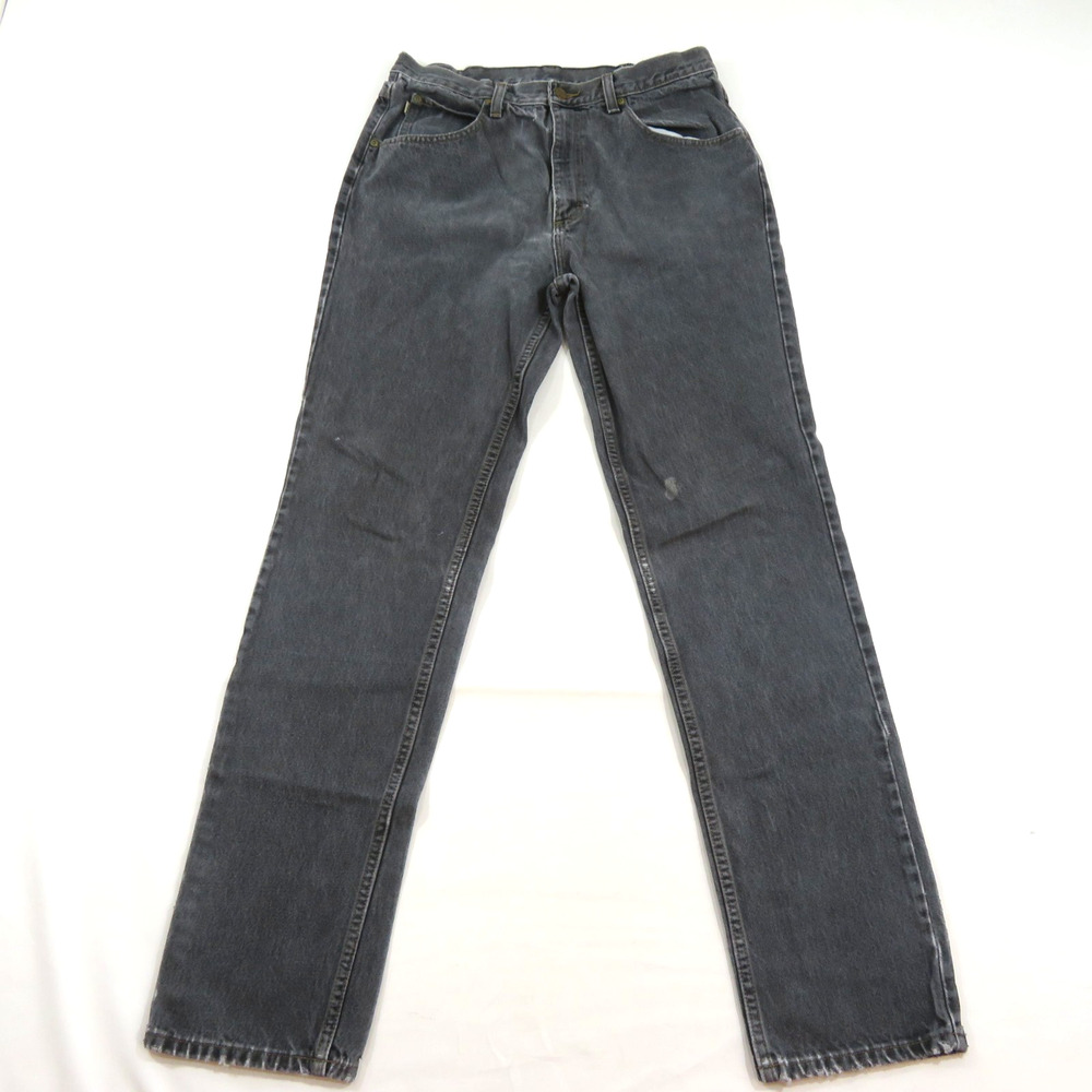 L.L. Bean Double L Jeans Dark Gray Wash 34x36 Measured 33x33